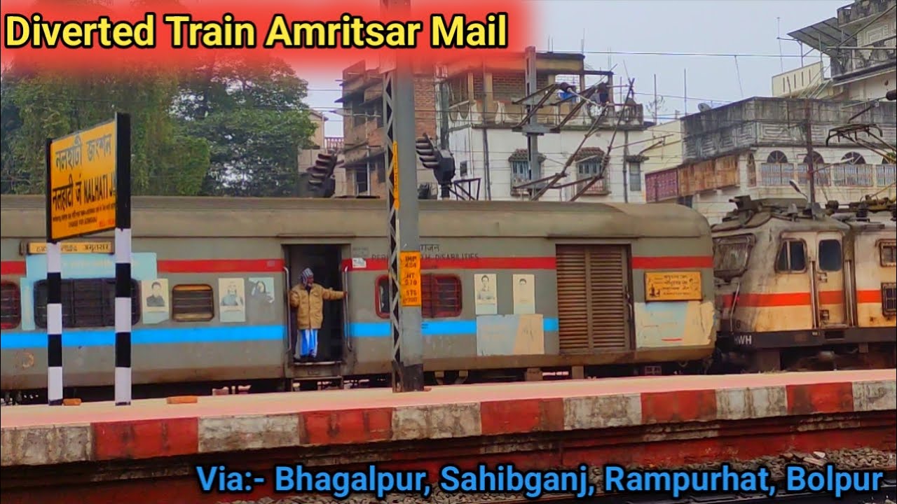 Diverted 18 Hours😱Late Running 13006 Amritsar - Howrah Mail Due To Train Accident