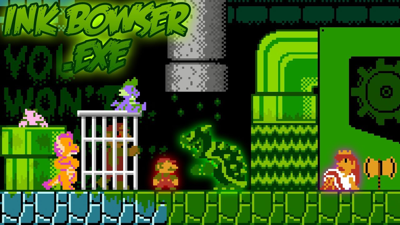 Ink Bowser.EXE 2.0 - Full Playthrough + ALL EASTER-EGGS 4K60FPS!