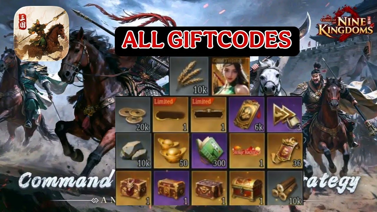 Conquest of Nine Kingdoms | All 10 Giftcodes + How to Redeem | 10 Codes Conquest of Nine Kingdoms
