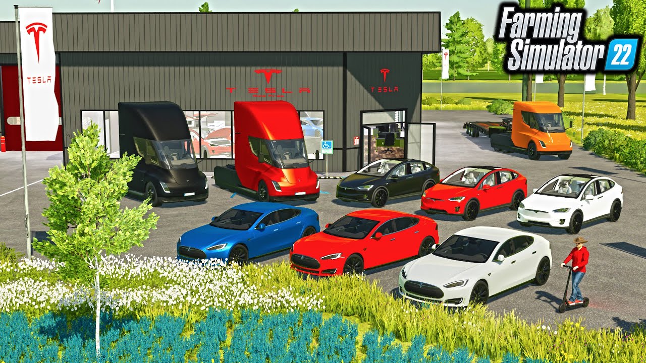 BUILDING A TESLA DEALERSHIP! (CAN WE MAKE MILLIONS OF $$$) | FS22