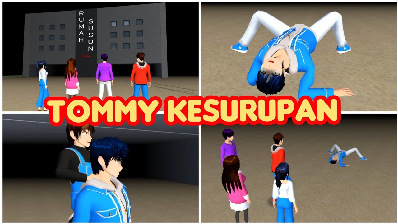 TOMMY KESURUPAN SETAN ANAK KECIL | PENGABDI SETAN PART 2 | drama sakura school simulator