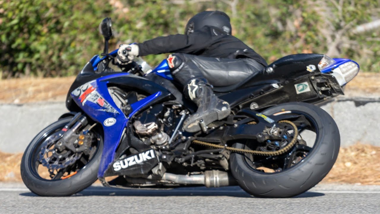 GSXR High Side Crash Angeles Crest