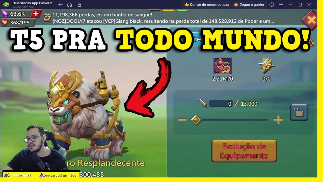 A IGG QUER VOCÊ USANDO T5! Lords Mobile