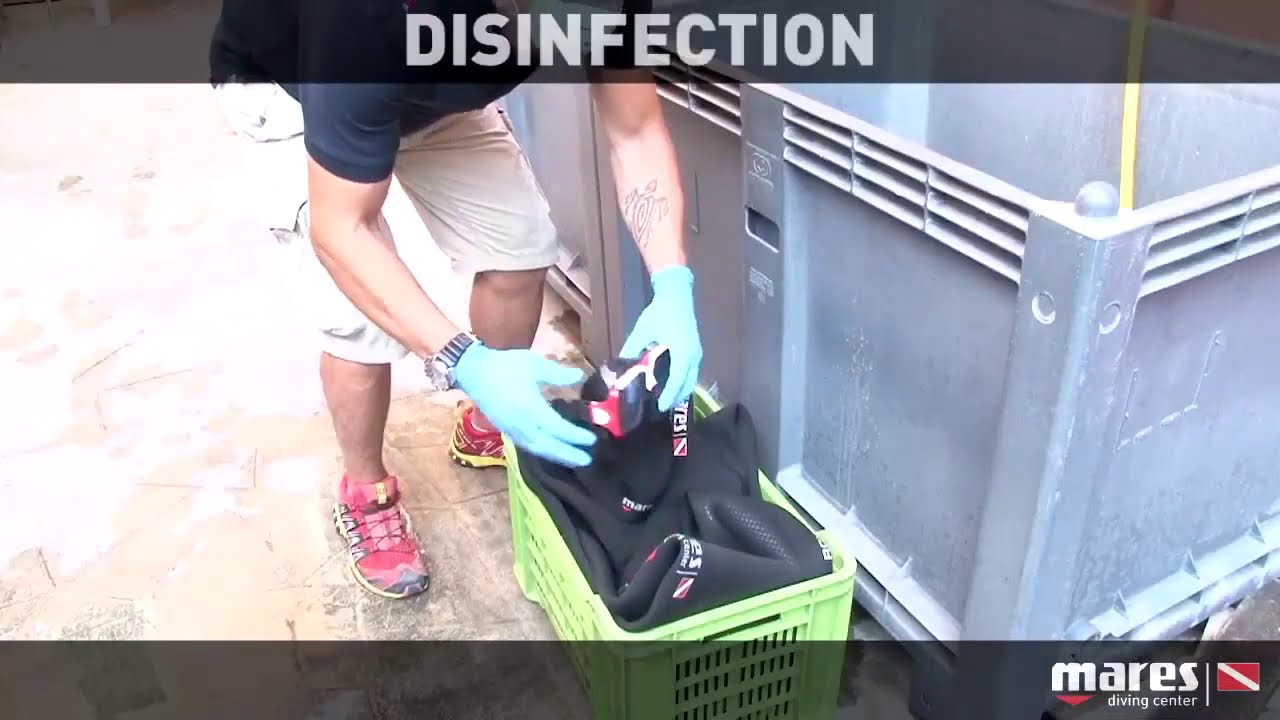 Desinfección de Equipo de Buceo