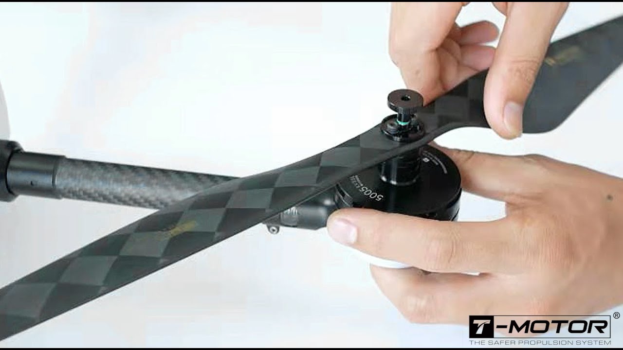 Install industrial drone propeller, only 3 seconds ? T-MOTOR new propeller adpter patent design!