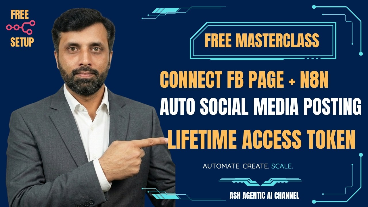 Connect FB Page + n8n | Lifetime Access Token (Automate Social Media)