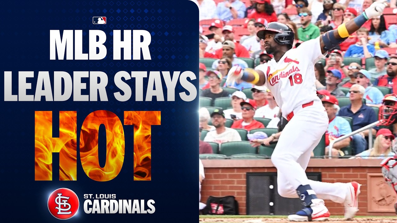 Jordan Walker is ON FIRE! 🔥 He hits his MLB-LEADING 7th homer of the season for the Carindals!