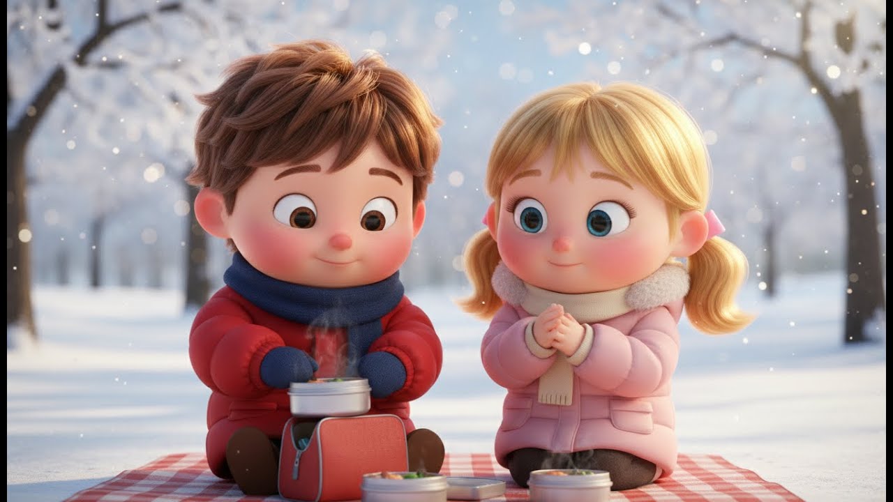 DOZI & MARY 🌨️ New Year Park Picnic & Fun Games | Winter Outdoor Play for Kids | 2026