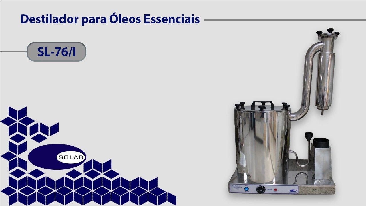 Destilador para Óleos Essenciais Totalmente Inox (SL-76/I)