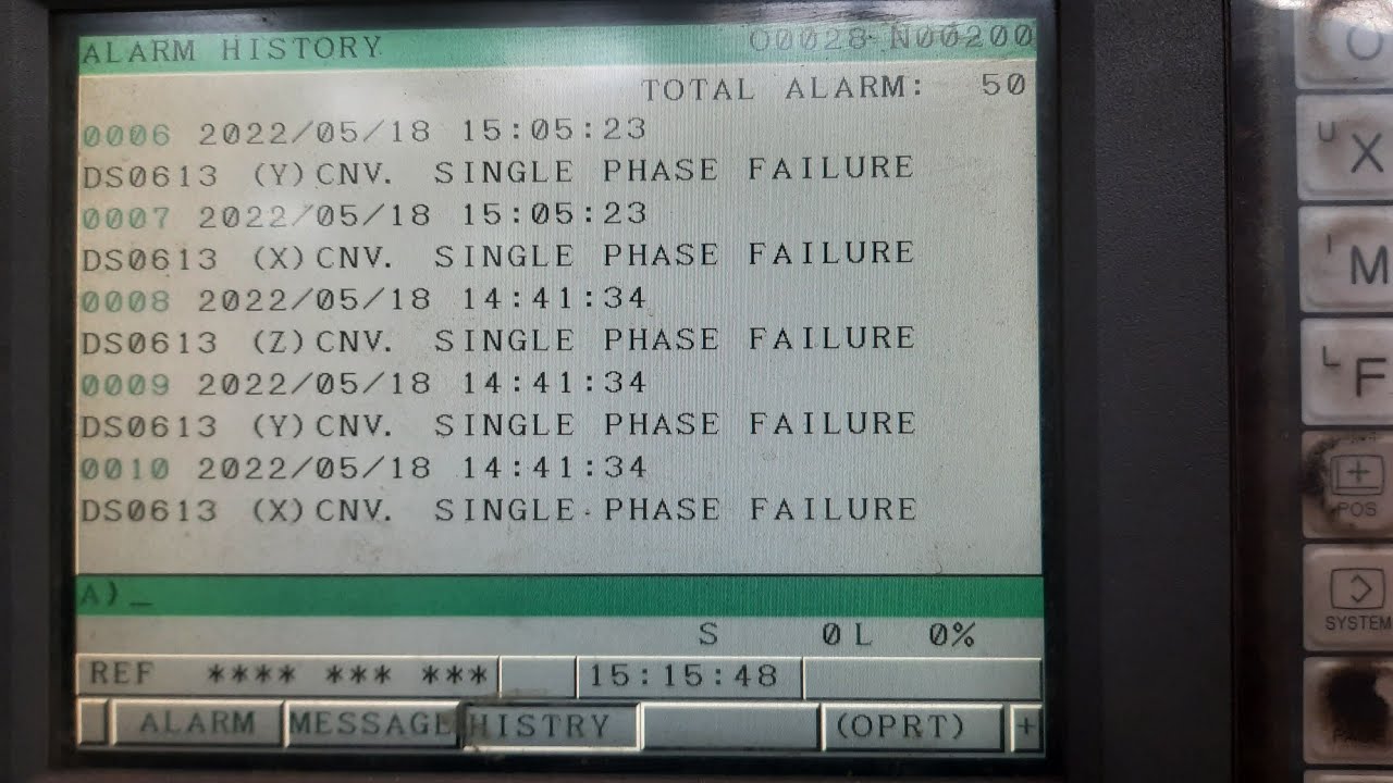 FANUC ALARM 5136- FSSB NO OF AMPS IS SMALL.