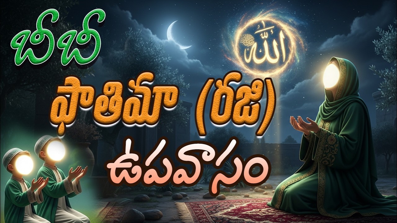 ఫాతిమా (రజి) గారి ఉపవాసం | ఖురాన్ సాక్షిగా మెచ్చుకున్న త్యాగం