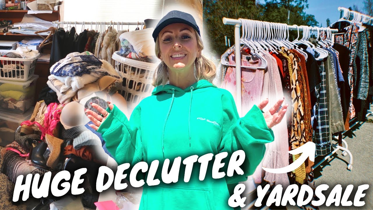 HUGE CLOSET DECLUTTER  | YARD SALE SELLING ALL OF MY CLOTHES
