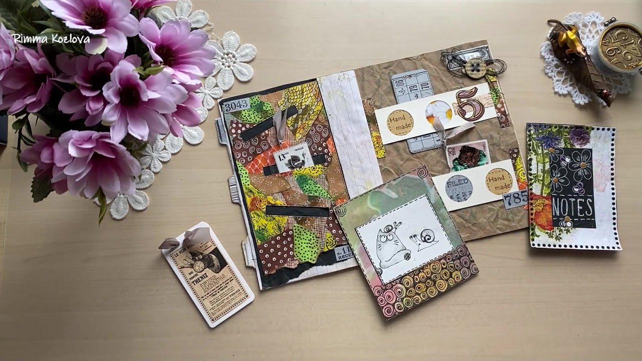 Scrapbooking: Autumn Notebook Design Tutorial #10