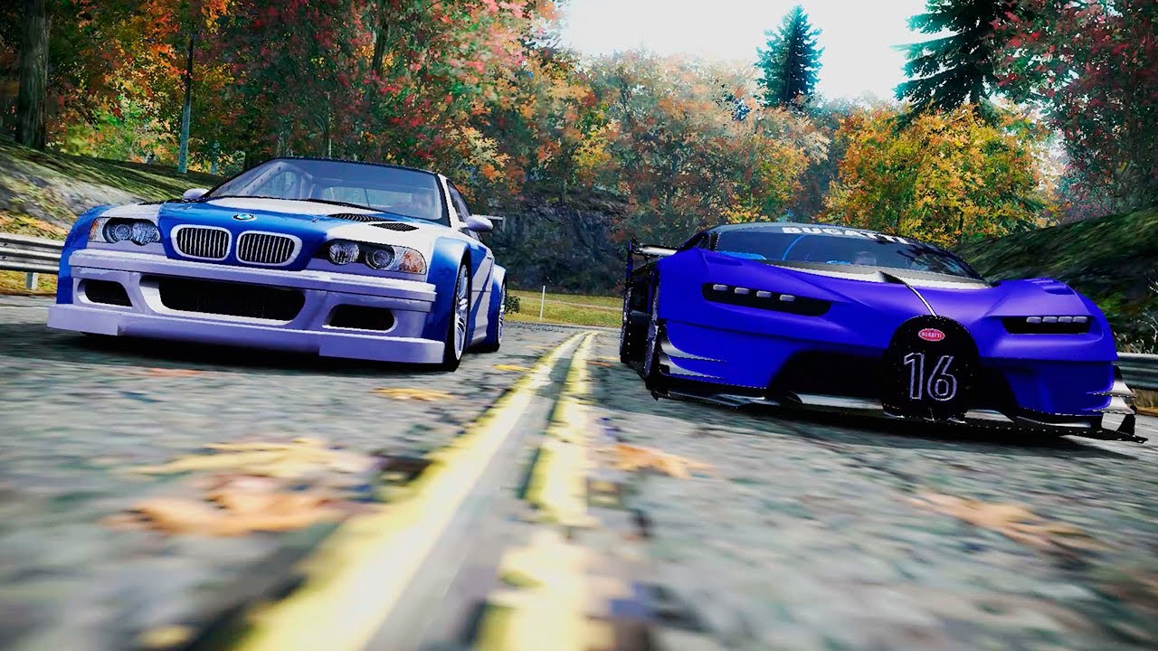 Razor Turbo BMW M3 GTR vs Bugatti Vision Gran Turismo Final Races in NFS MOST WANTED