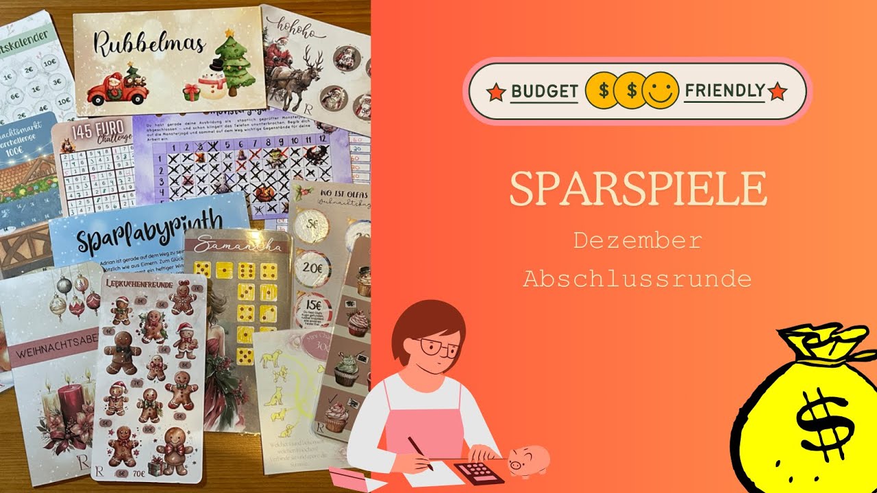 #Sparspiele - Wir spielen zusammen ! - Dezember Woche 5 + Umschläge leeren