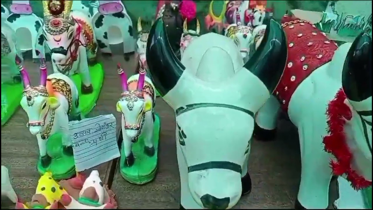 पोळा - सुंदर कलाकृती #जिवा शिवा ची बैल जोड#सण बैल पोळा