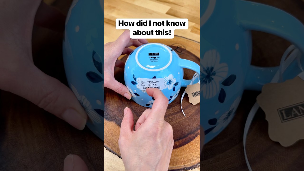 Easy way to remove stickers after purchase #teacups #cups #hometips #sticker