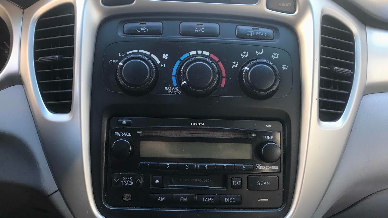 How To Remove Factory Radio On 2000-2007 Toyota Highlander (Step by Step)