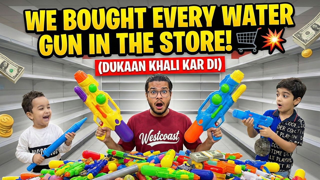 We Bought EVERY Water Gun in the Store! 🛒💥 (Dukaan Khali Kar Di)