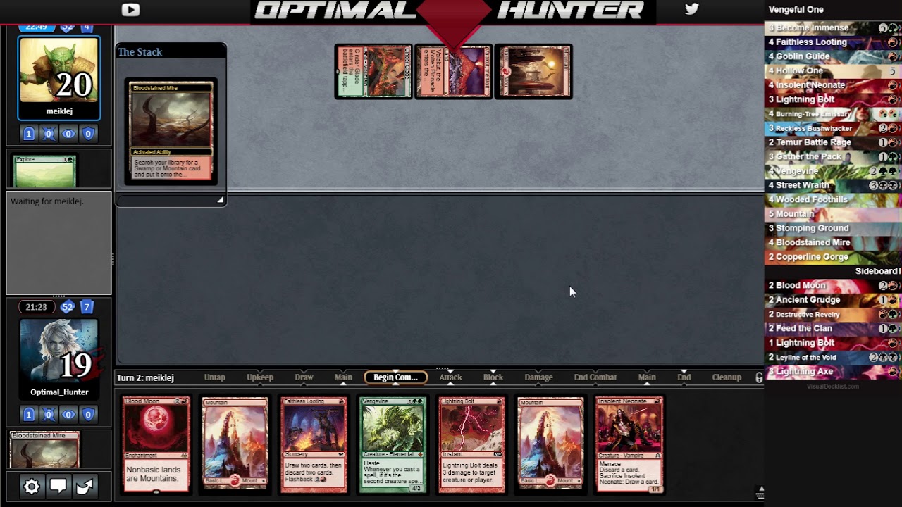 GR Vengeful One vs Scapeshift