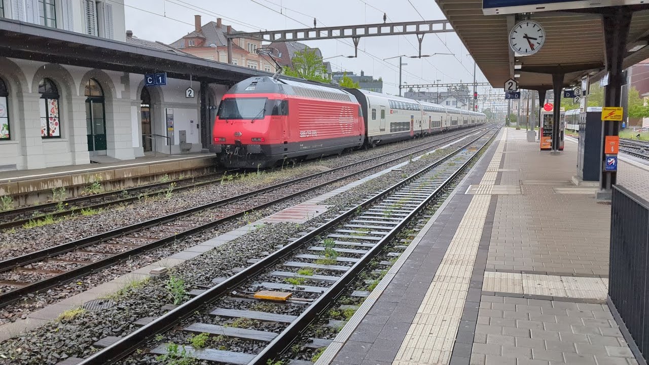 Der Grösste Bahnhof im Ostschweizer Kanton Thurgau: Weinfelden