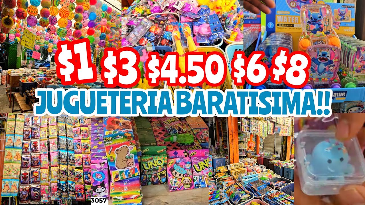 Unas de las JUGUETERIAS MAS BARATA de San Ciprian 😱 Desde $1, $3.50, $6 PESOS | Venta POR PIEZAS