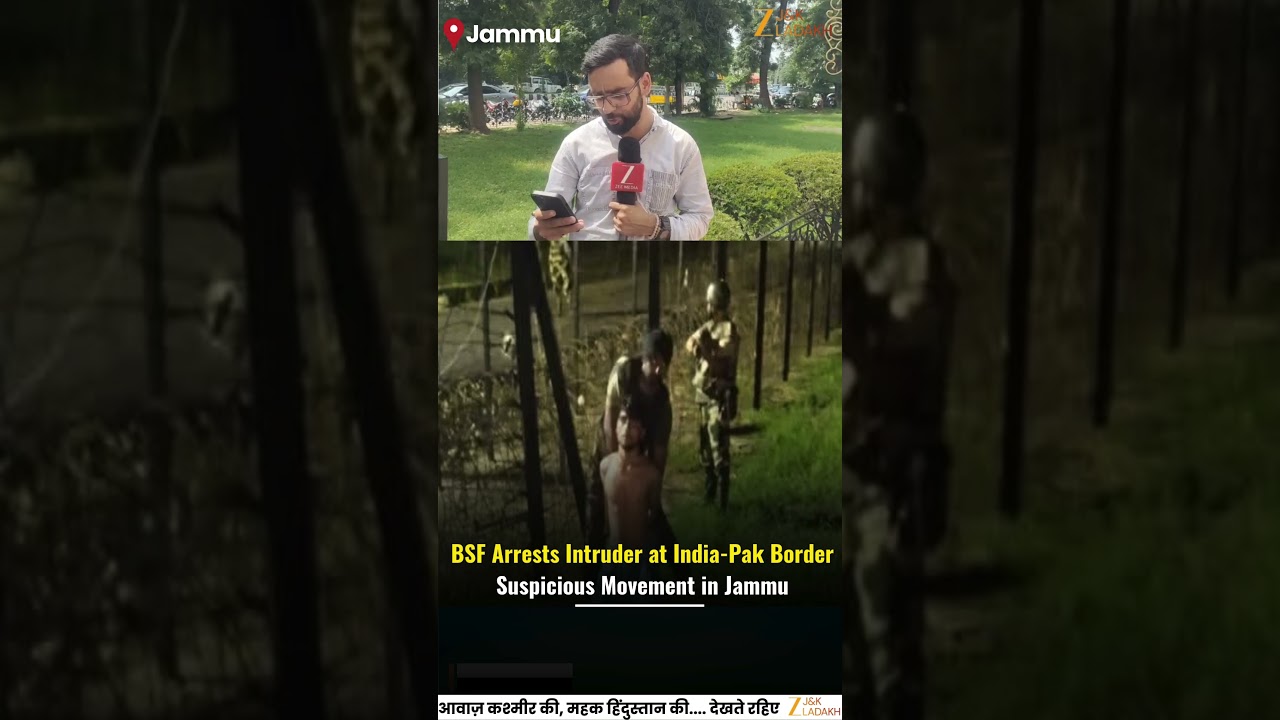 Breaking News : Pakistani National Crosses IB in Suchetgarh, Jammu | Apprehended by BSF