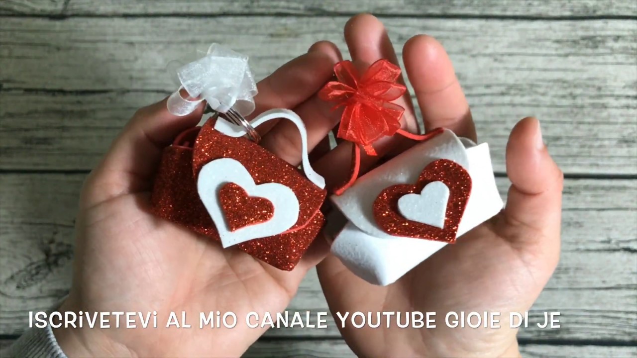 TUTORIAL DIY - BORSETTE PORTACHIAVI SAN VALENTINO FACILISSIME