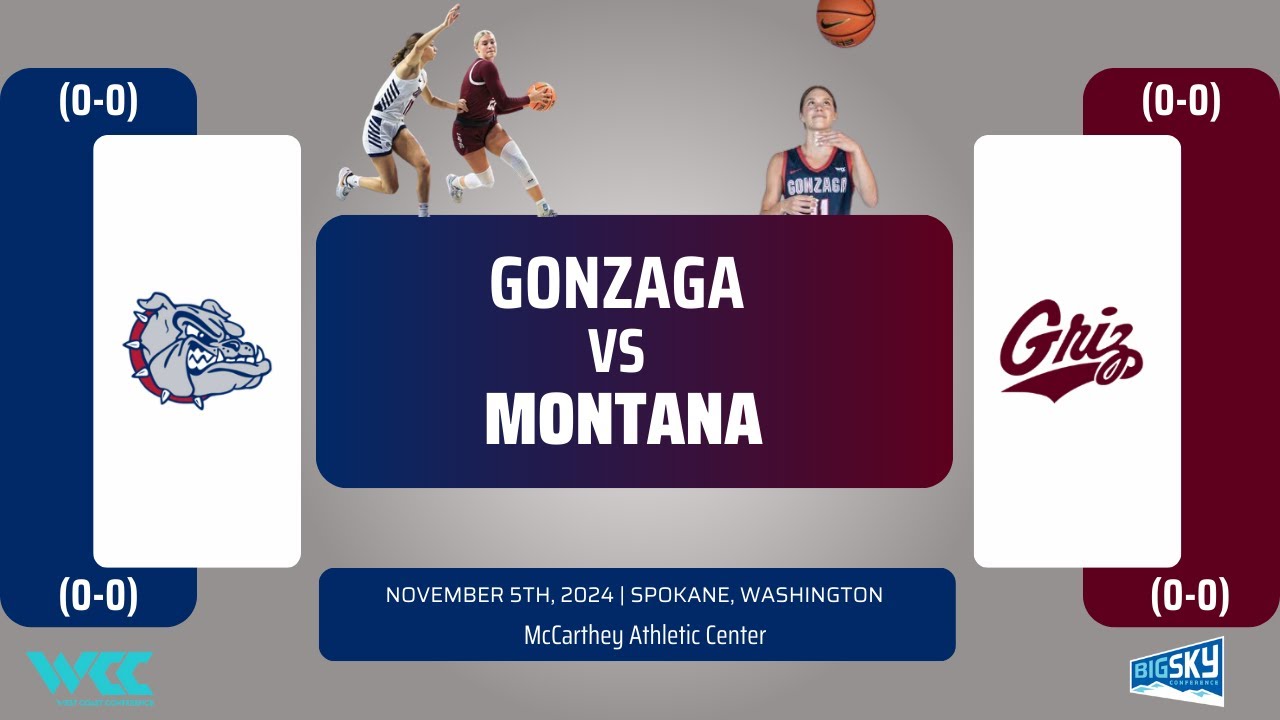 Gonzaga vs Montana | NCAA Women's Basketball | 11.5.24