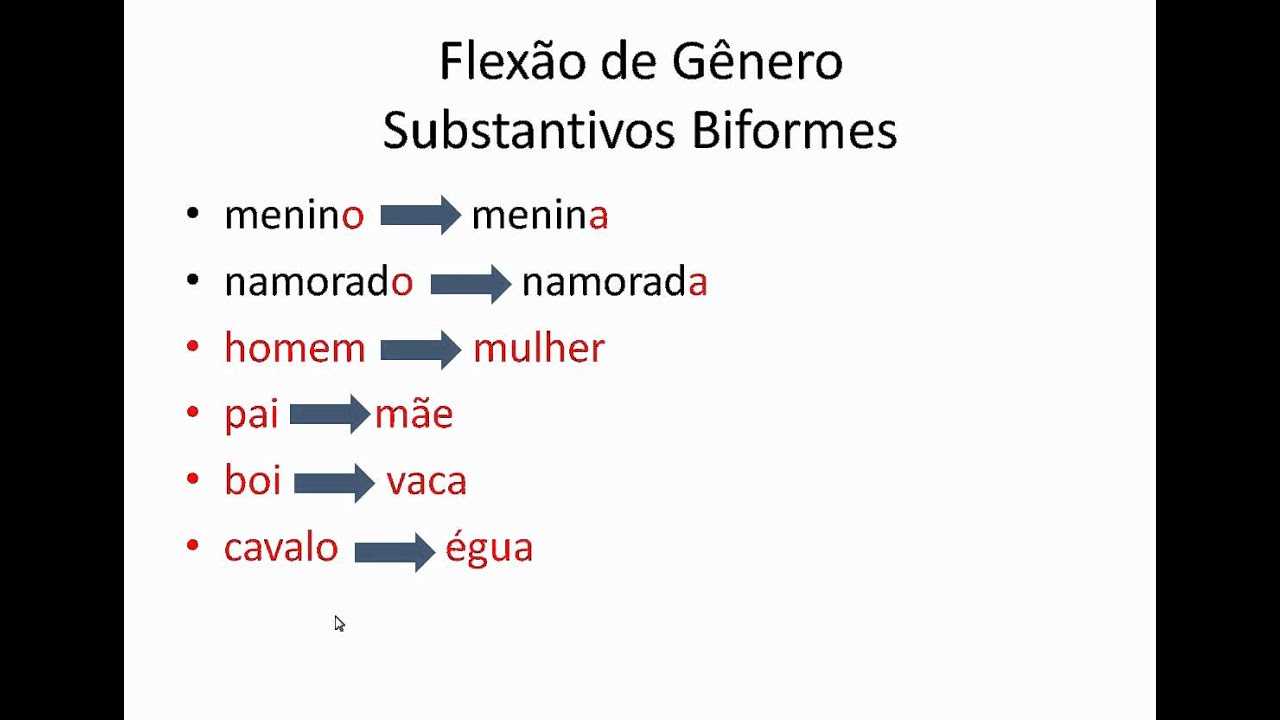 Substantivos Biformes