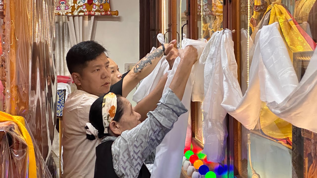 Blessing day in Mundgod #tibetanvlogger 