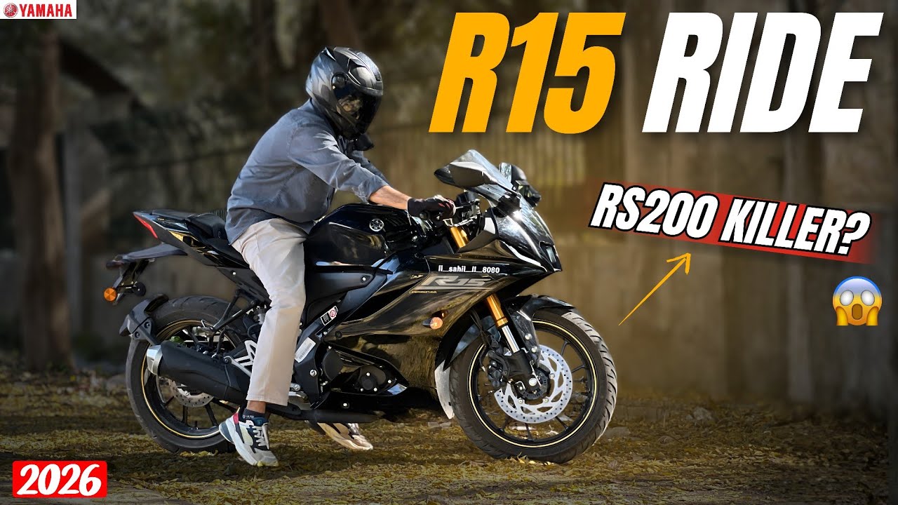 New Yamaha R15 V4 2026 model Ride review - Should you buy R15 V4 in 2026??🤔@BikesHunt