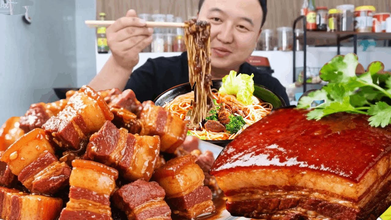 With 20 pounds of pork belly, A-Qiang made 