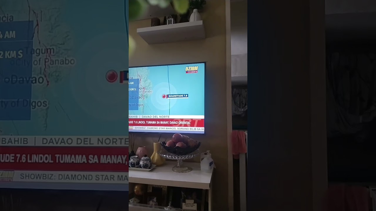 7.6 Magnitude Earthquake in Davao #lindol #davao #lifestyle