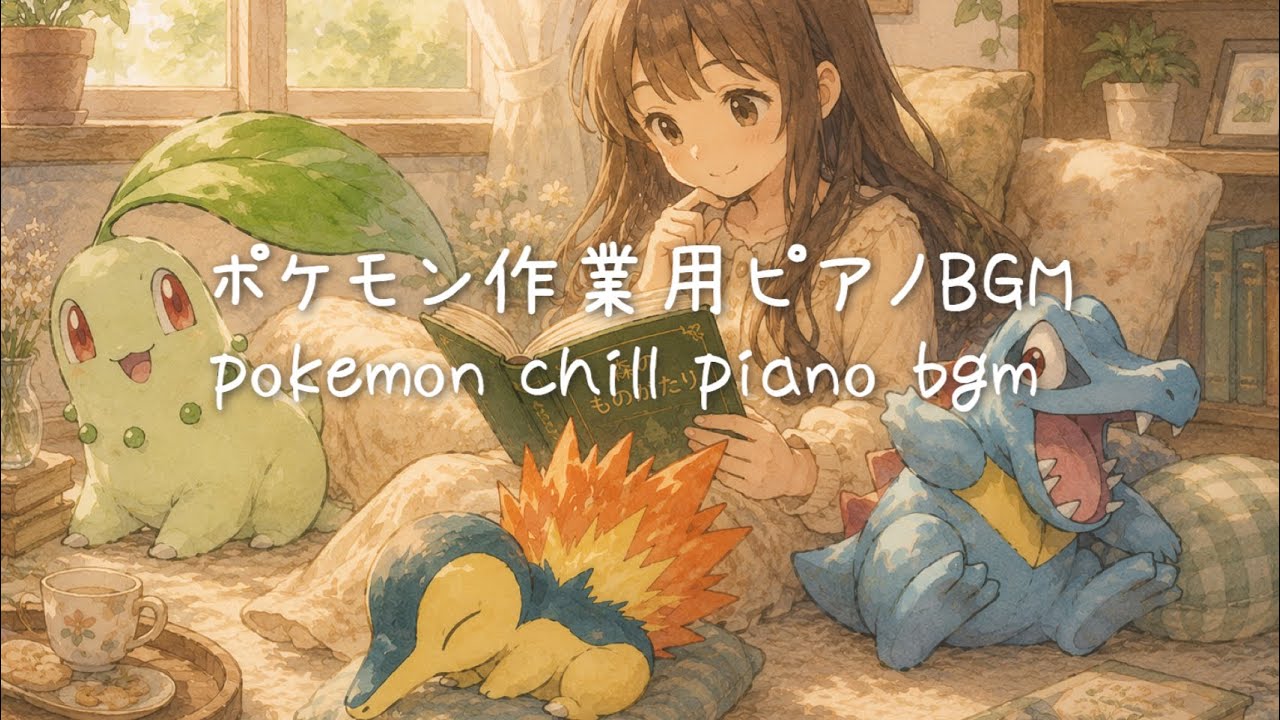 Pokémon Gold/Silver/Crystal – Relaxing Piano | City & Town Themes『ポケモン金・銀・クリスタル癒しピアノメドレー【街・町BGM】