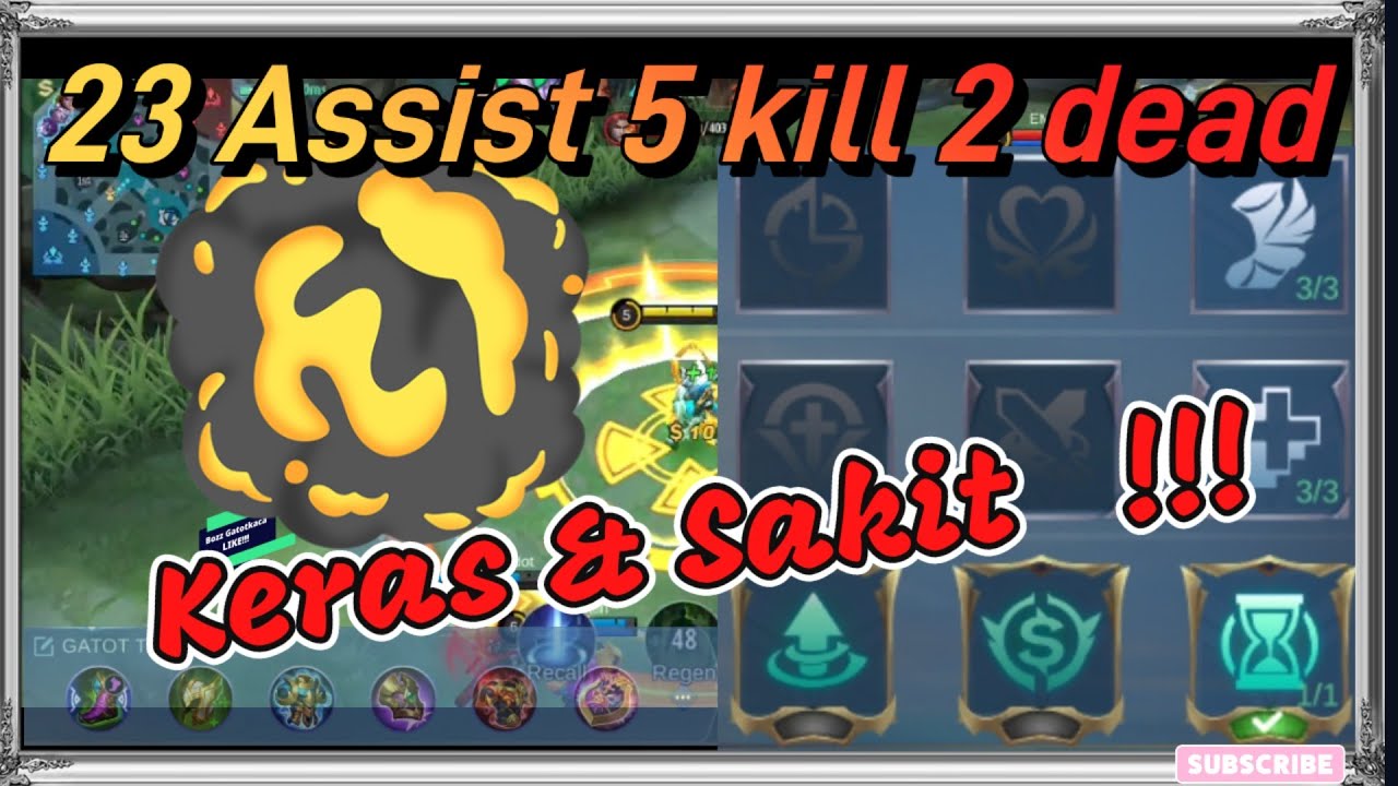 23 Assist 5 kill 2 dead Gatotkaca Support Roam #fypシ #fypviral #fypyoutube #fypdong #fyp