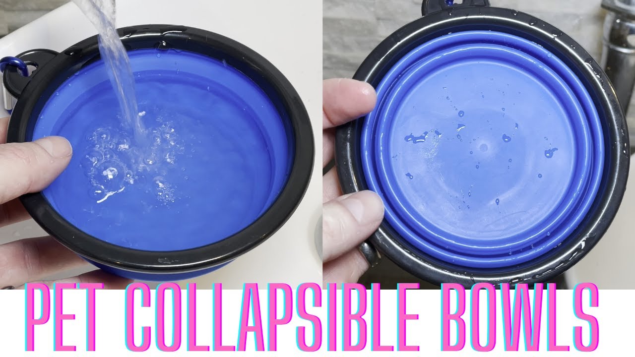 Pet Collapsible Bowls Portable Foldable Dog Travel Bowls Pets Cats