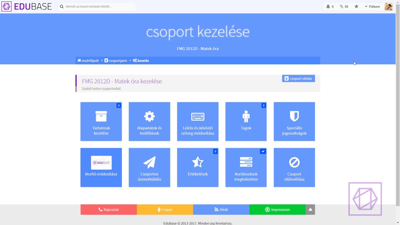 EduBase HowTo [1. rész] - Digitális Osztályterem létrehozása