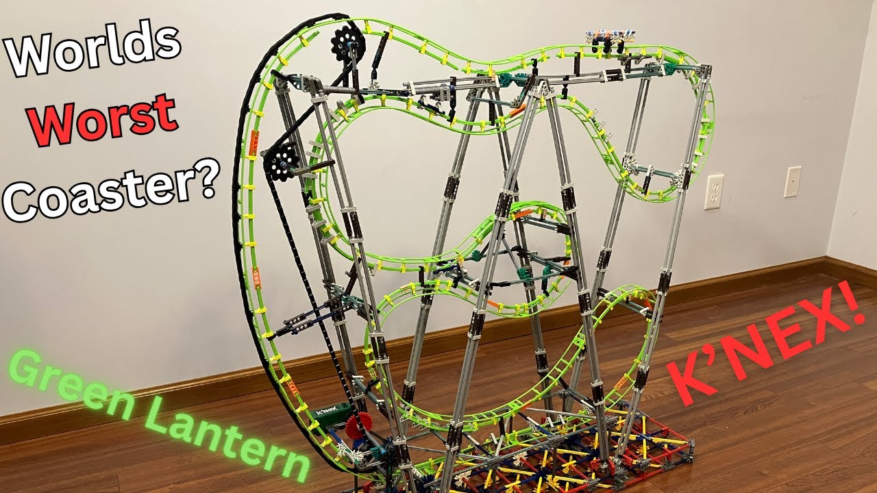 How I built The WORST Roller Coaster Out Of K'NEX - Green Lantern First Flight - K'nexAmusementPark