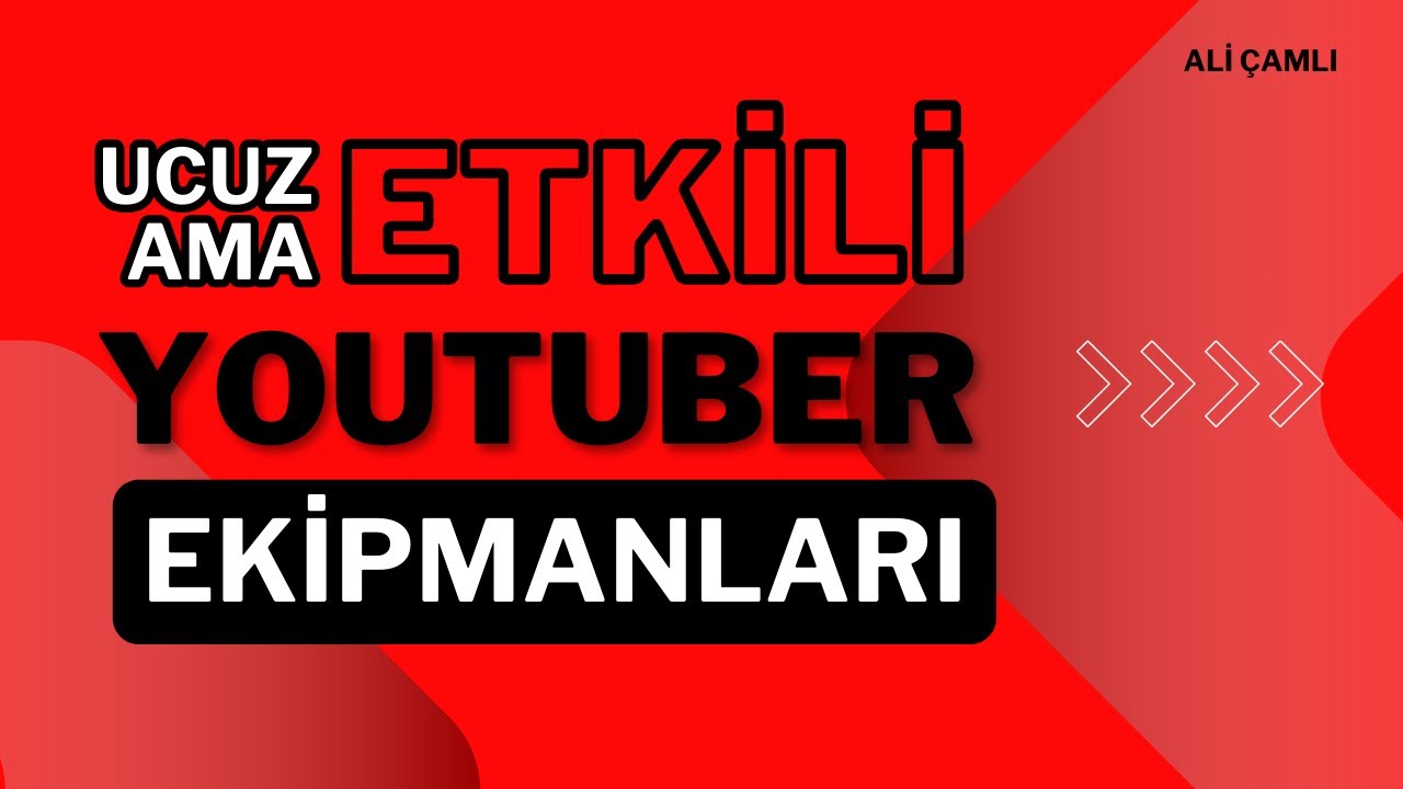 En Ucuz YouTuber Ekipmanları (Mikrofon, Kamera, Işık, Tripod, OBS)