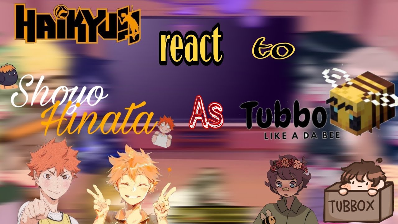 haikyuu react to hinata shoyo as Tubbo •◆Thanksgiving special!◆•