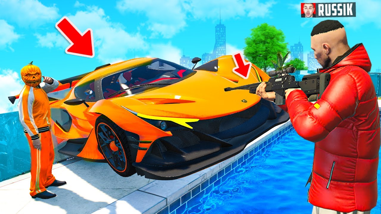 HALLOWEEN SPORTWAGEN wird GEKLAUT in GTA 5! (Sniper vs. Spion)