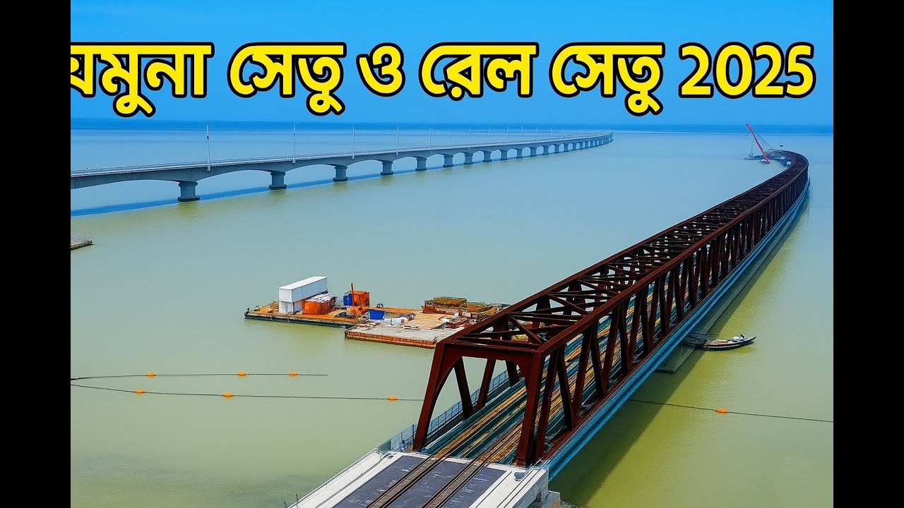 যমুনা সেতু ও রেল সেতু ২০২৫ | Jamuna Bridge & Rail Bridge Bangladesh | New Mega Project Update