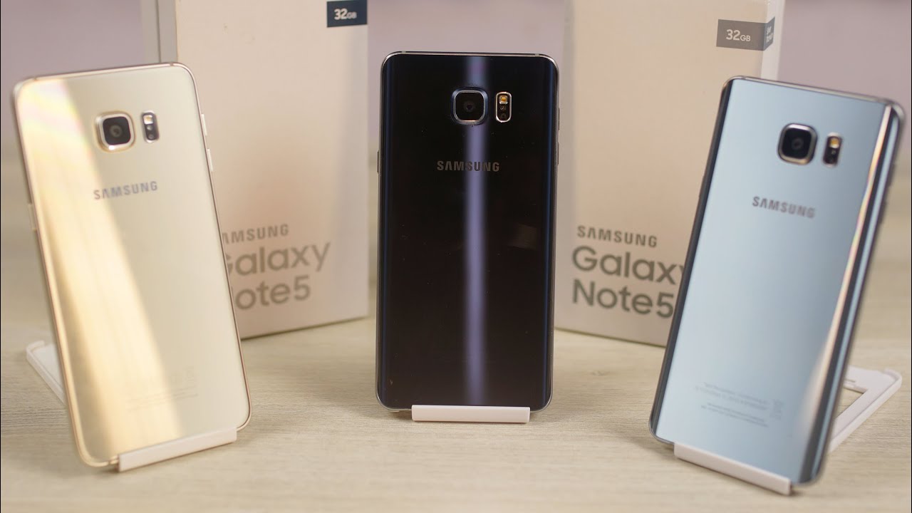 Galaxy Note 5 - Color Comparison & Unboxing the Indian Retail Unit!