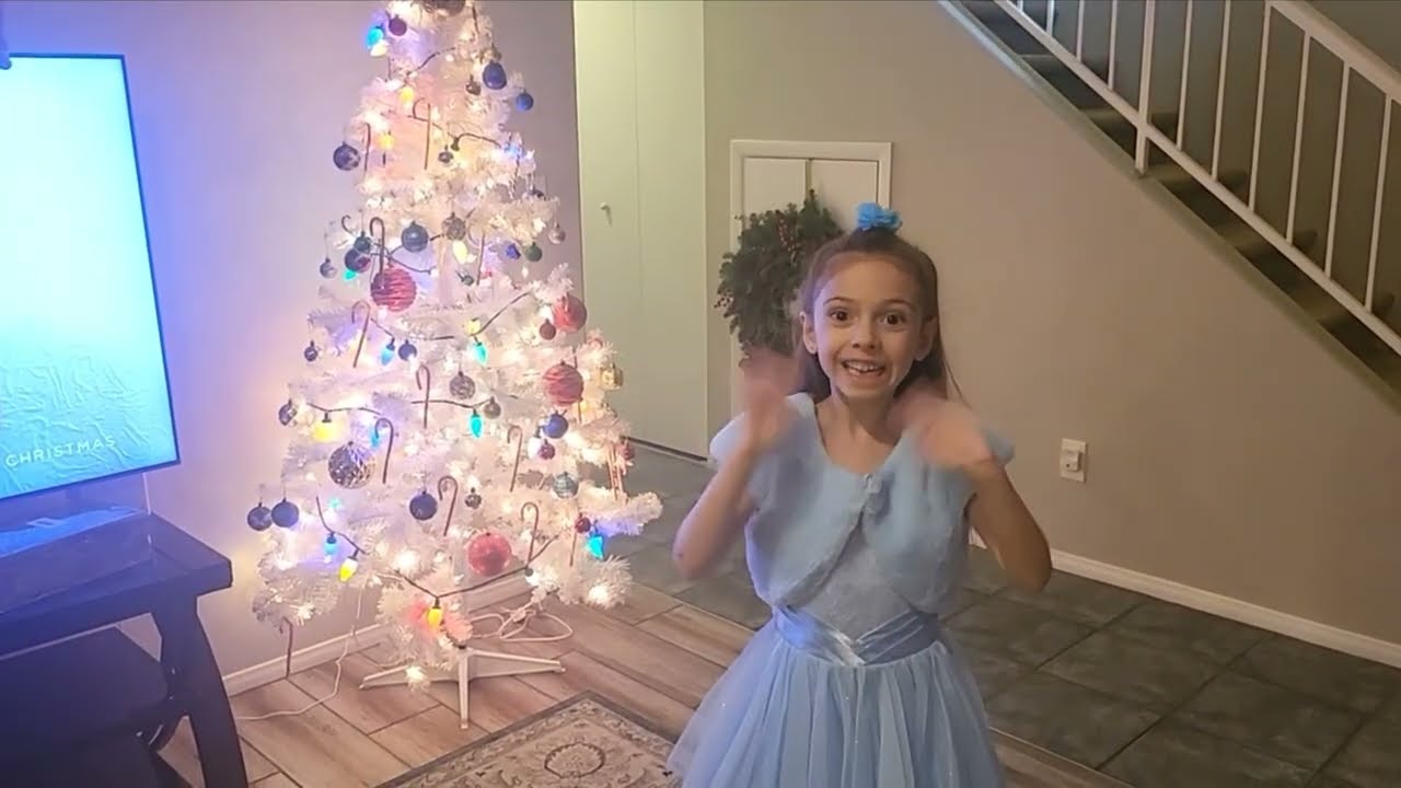 Decorating the Christmas tree