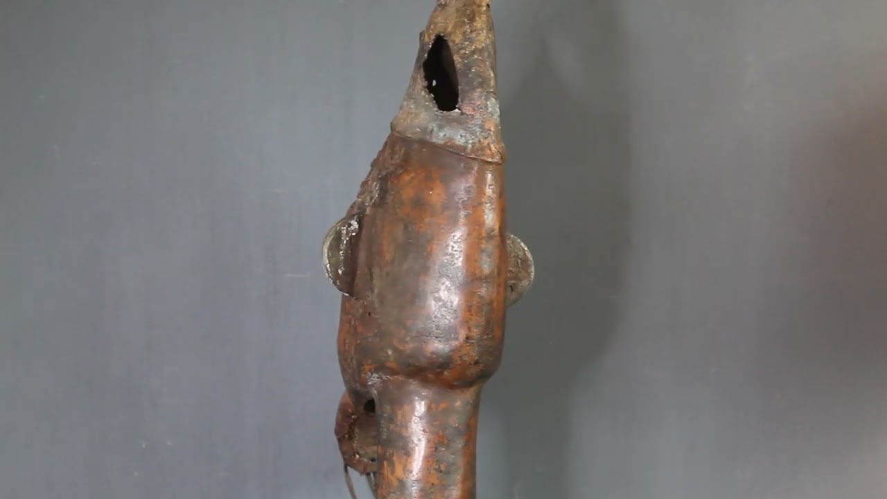 Nigerian Bronze Memorial Head