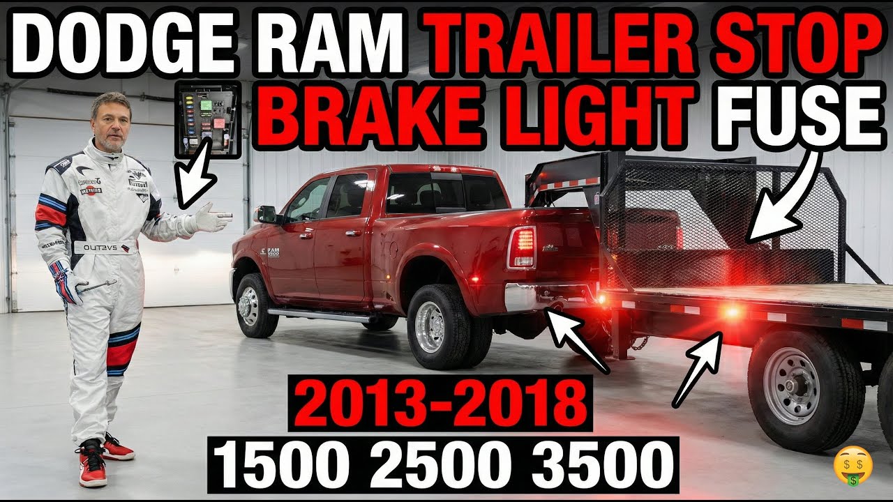 Как починить неработающие стоп-сигналы прицепа на Dodge RAM 1500 2500 3500
