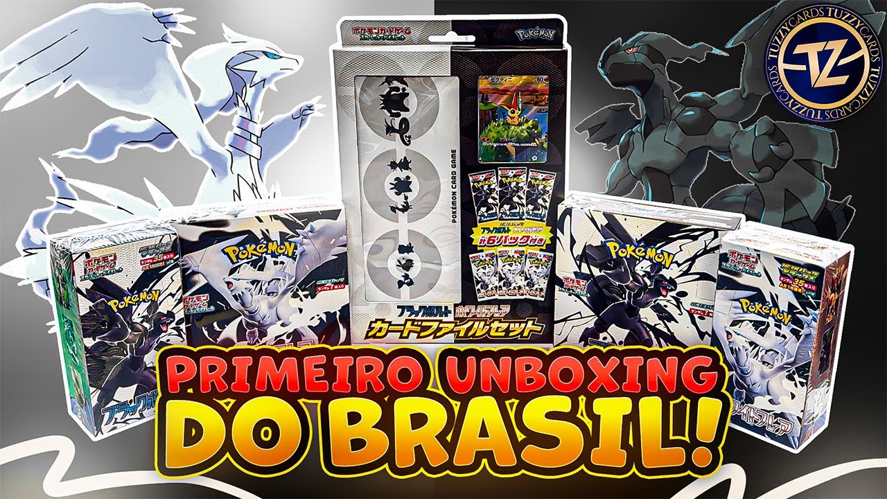 CHEGOU BLACK BOLT e WHITE FLARE! Primeiro Unboxing de Raio Preto e Fogo Branco, Nova Coleção Pokémon