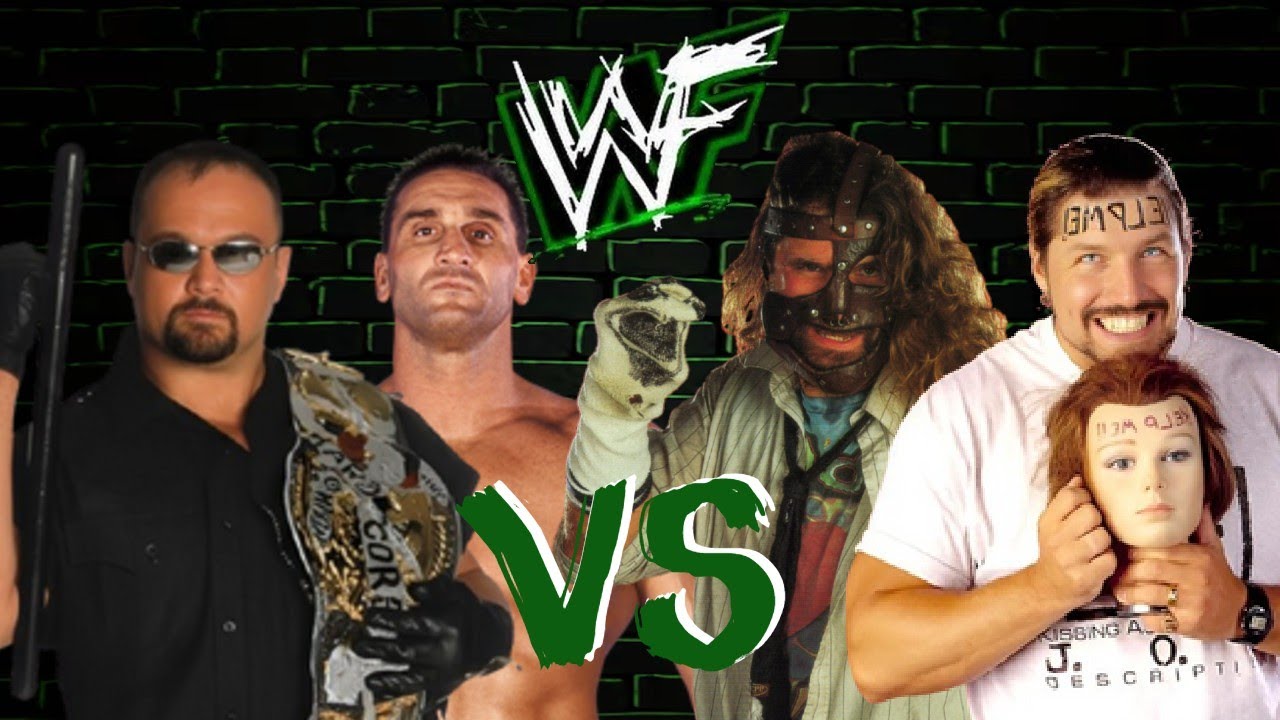 KWG's WWF WM2000 Project Neon Green Edition Mod Matches The Corporation vs Al Snow & Mankind