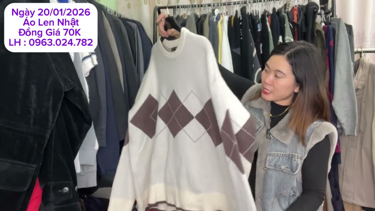 [20|1] ÁO LEN NHẬT | ĐỒNG GIÁ 70K | MUA 2 ÁO MIỄN SHIP | LH : 0963.024.782